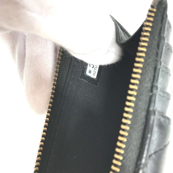CHANEL Black Leather Logo Wallet - Picture 11 of 14